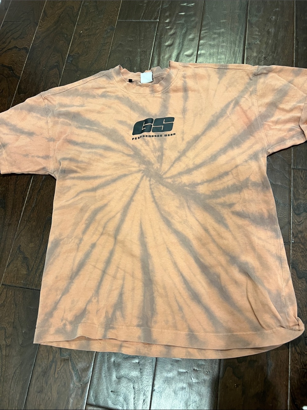 Gymshark Men’s oversize Orange/ Pink Tie-Dye Tee